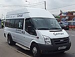 Бесплатный автобус Genser в пункт аренды автомобилей АрендаАвто-крм на Новорязанском шоссе